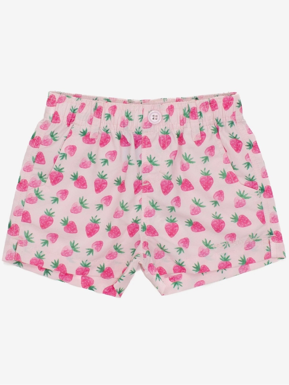 Properly Tied Pink Strawberry Print Shorts